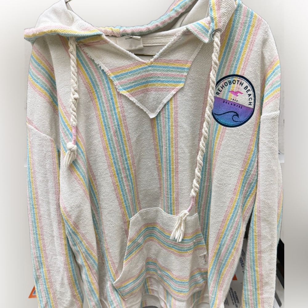 Multicolor Striped Women's Sweater Size Small